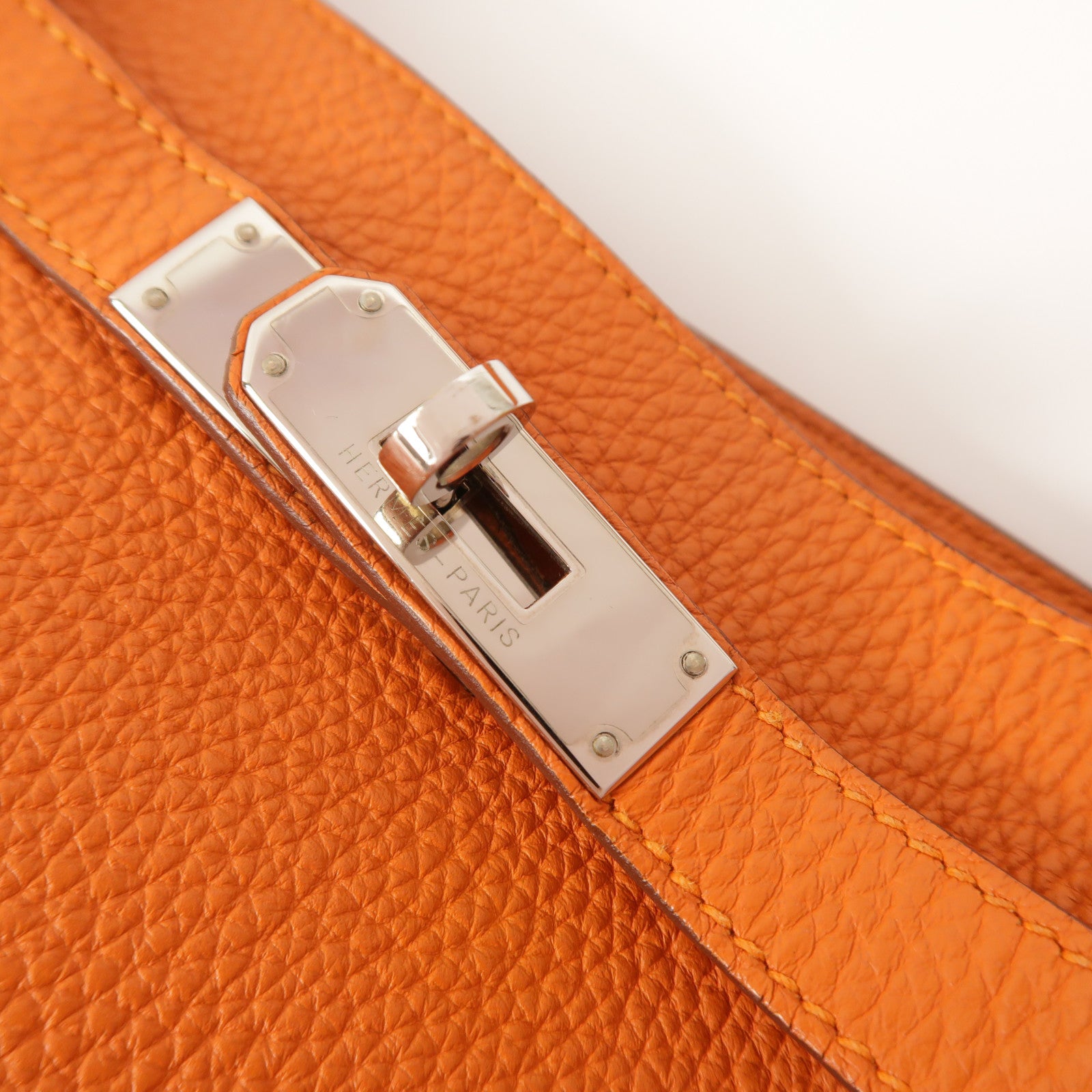 HERMES Togo皮革So Kelly 22銀扣肩背袋