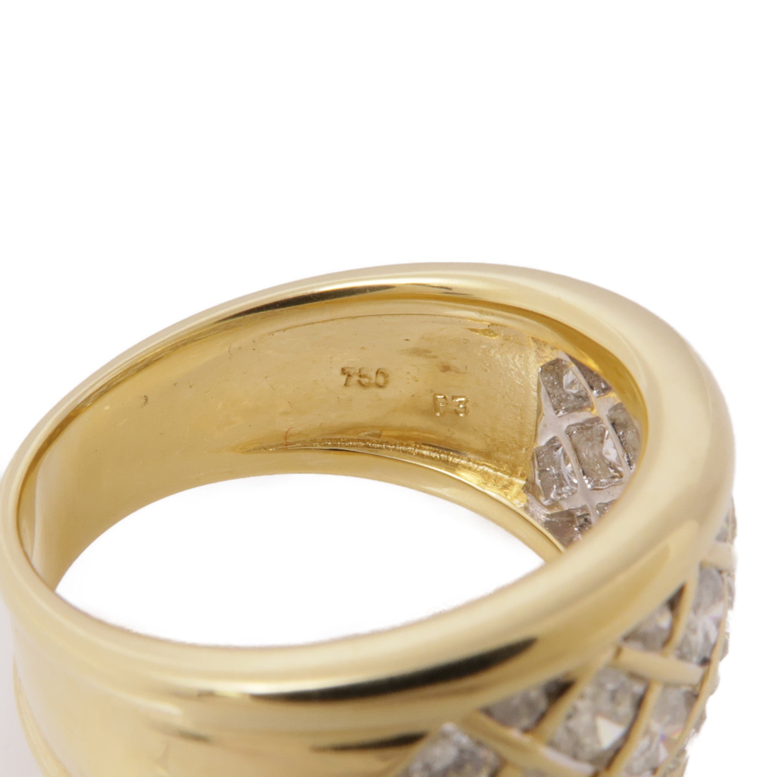 JEWELRY 【激減優惠】18K黃金Diamond Ring鑽石戒指US#6.75