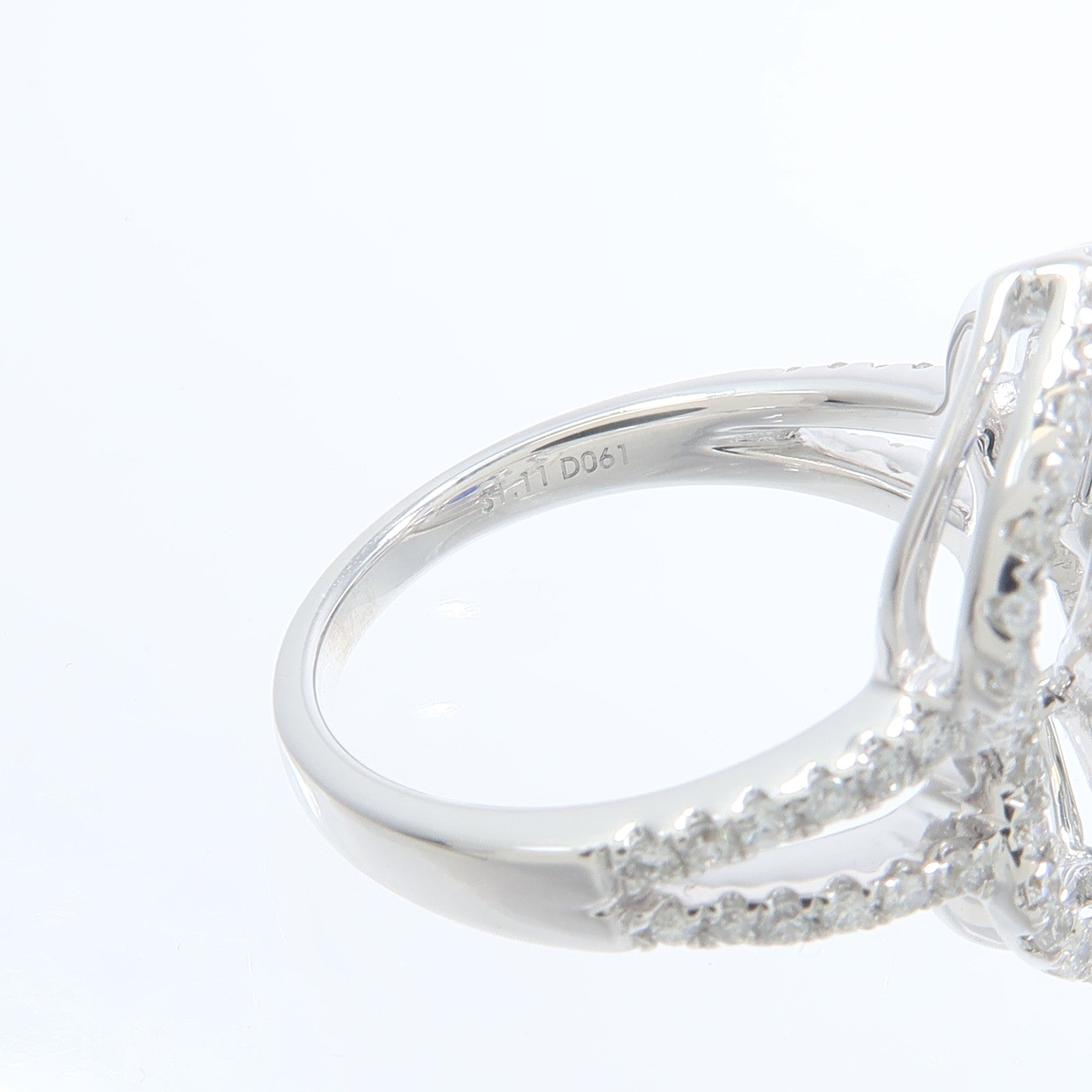 JEWELRY 18K白金Sapphire Diamond Ring藍寶石/鑽石戒指