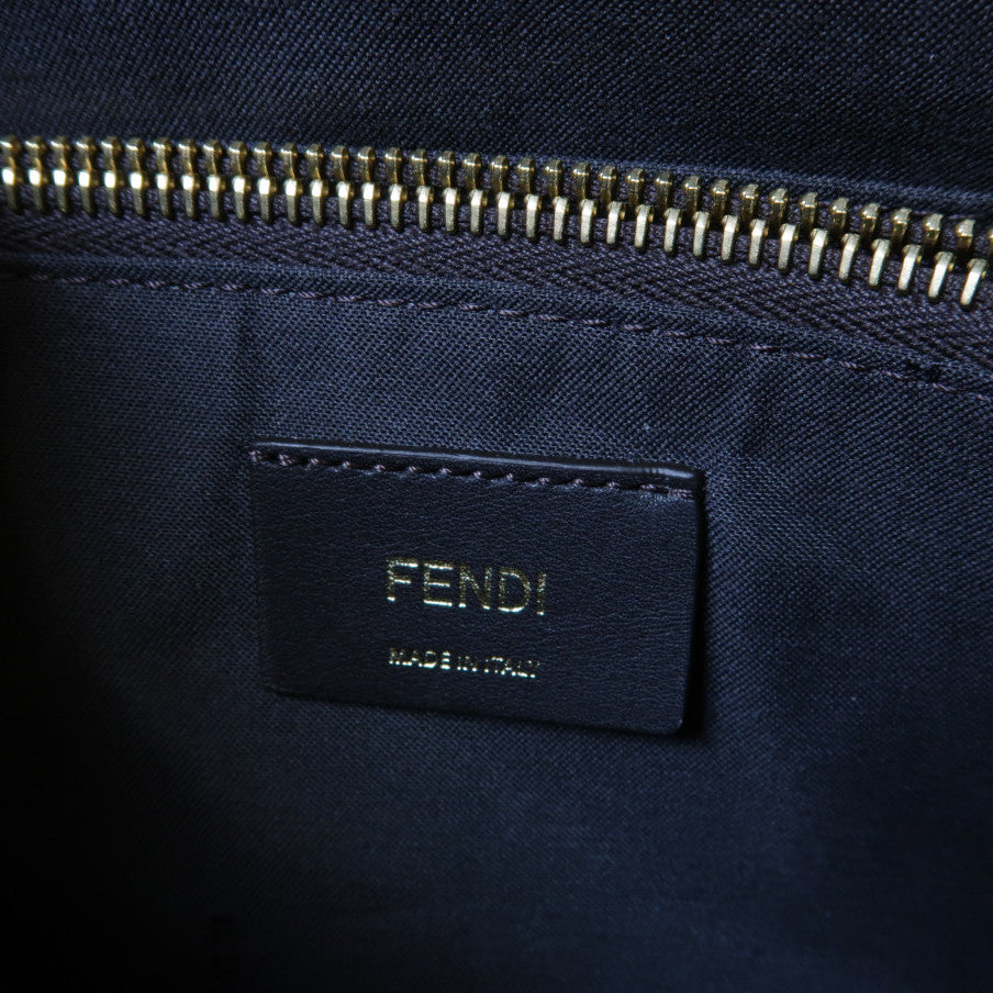 FENDI 【清倉大減價】牛皮皮革By The Way金扣手挽肩背兩用袋白色/啡色/黃色