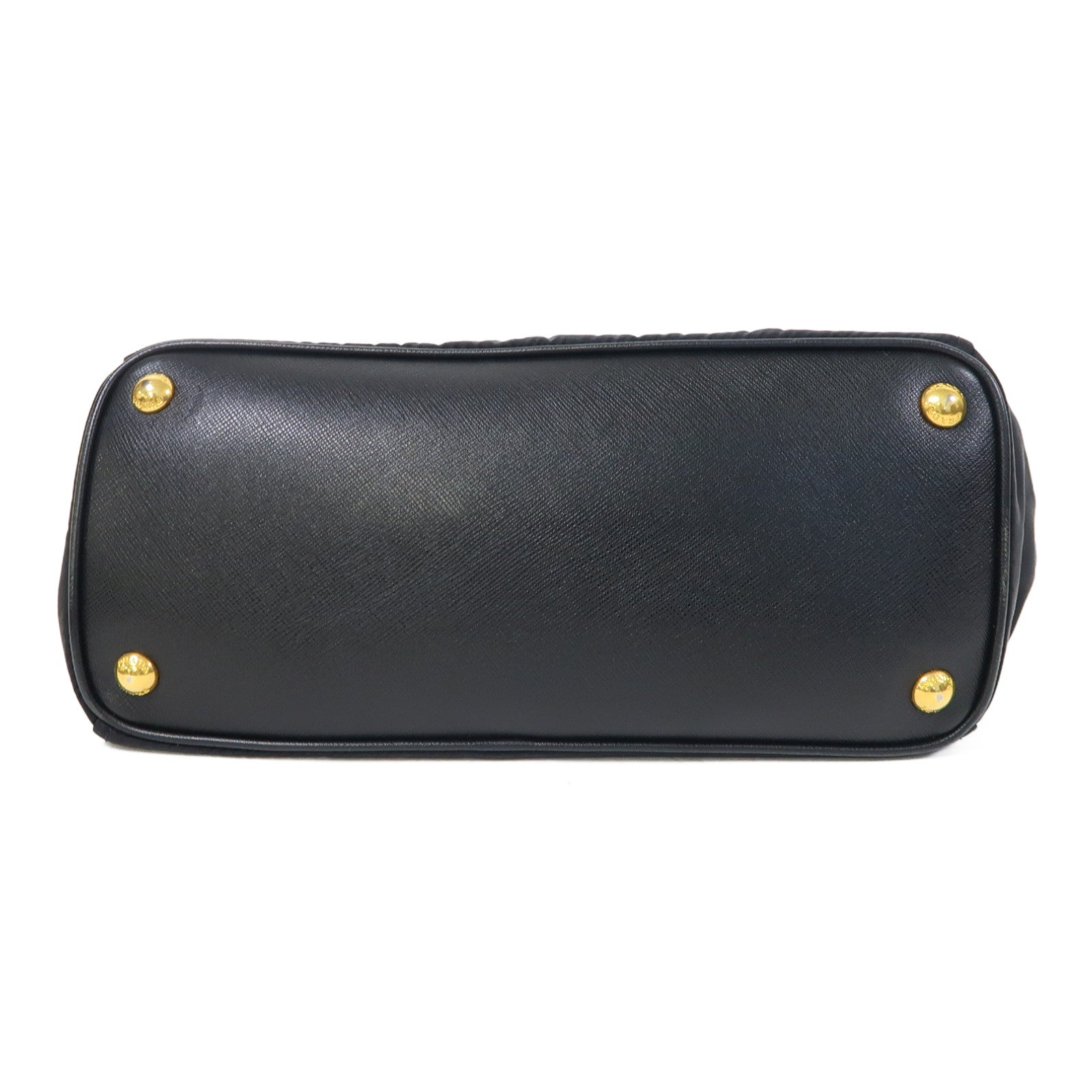 PRADA 尼龍2 Way Shoulder金扣手挽肩背兩用袋黑色