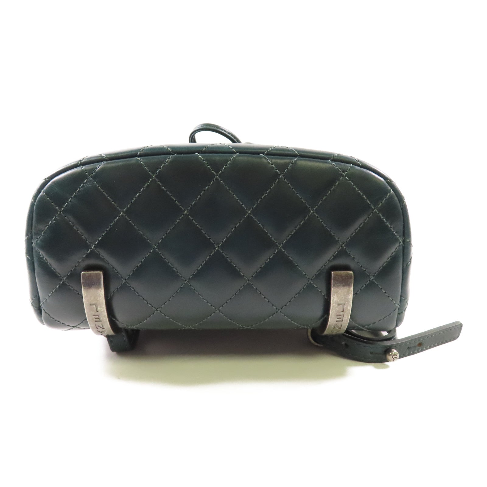 CHANEL 【激減優惠】牛皮皮革Backpack銀扣背包