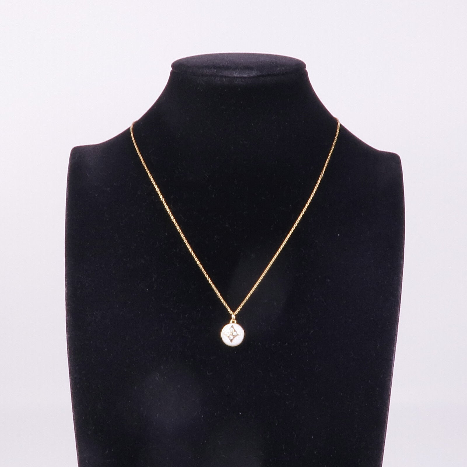 LOUIS VUITTON 18K黃金B Blossom Necklace鑽石項鍊