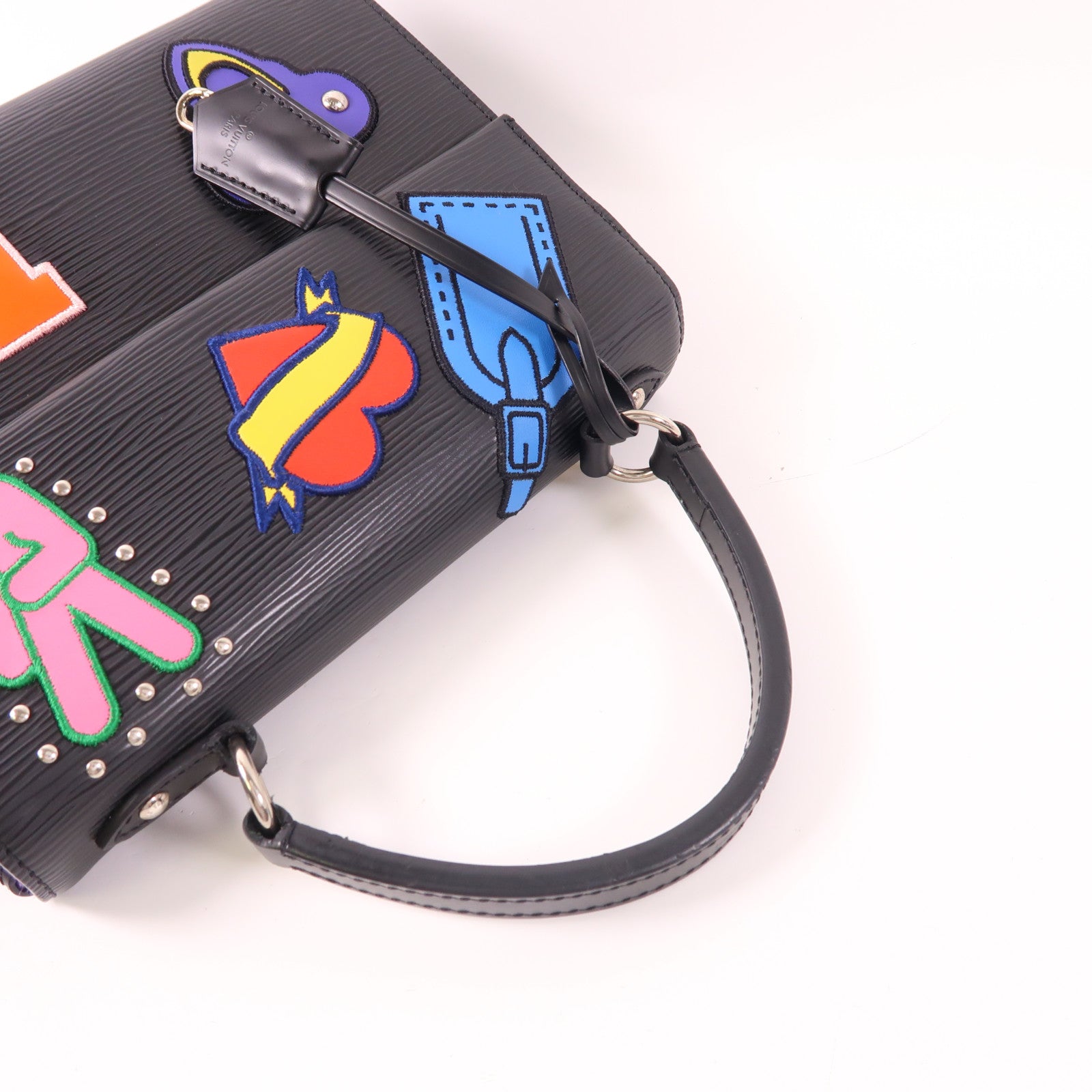 LOUIS VUITTON Epi Cluny BB銀扣手挽肩背兩用袋