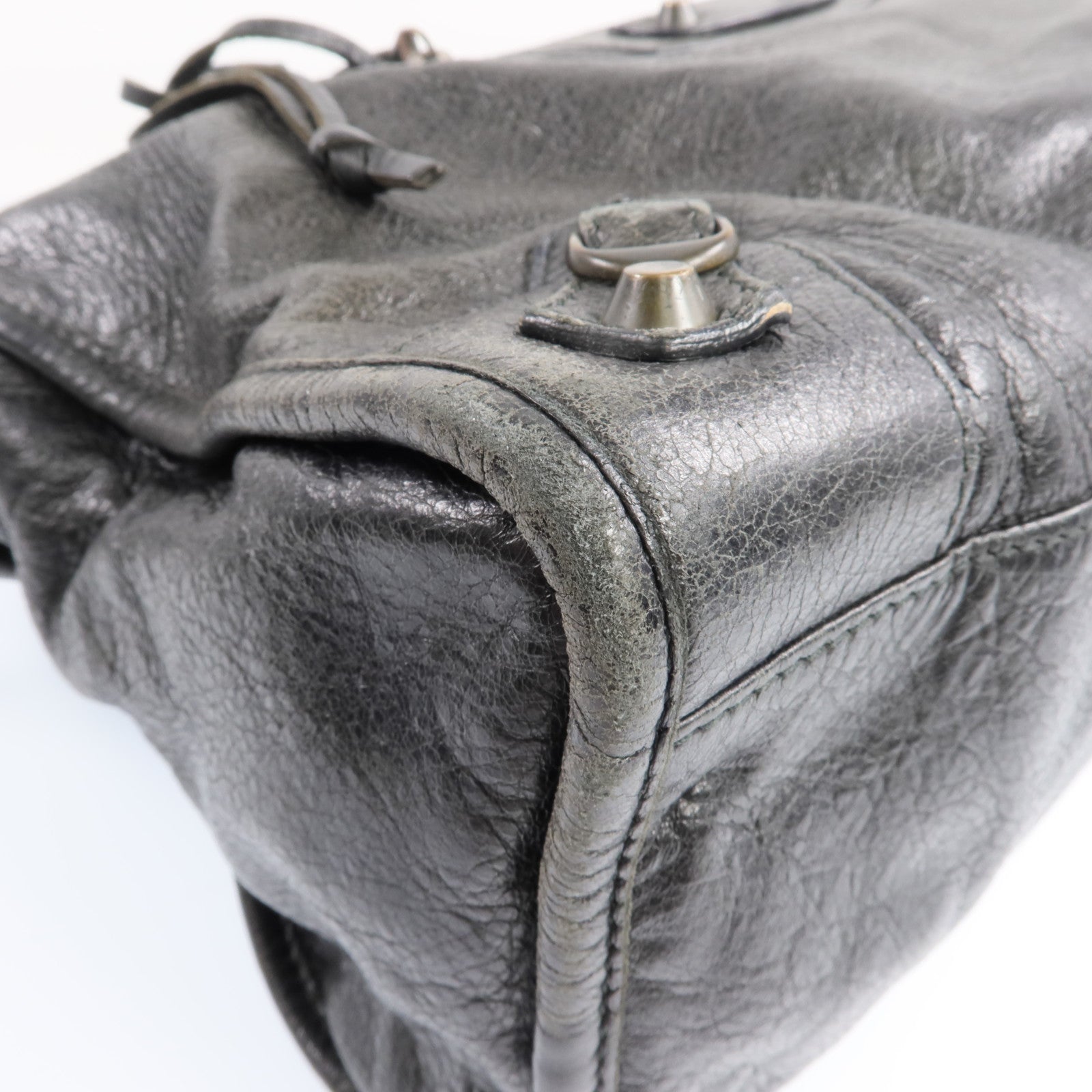 BALENCIAGA 羊皮皮革City金扣手挽肩背兩用袋