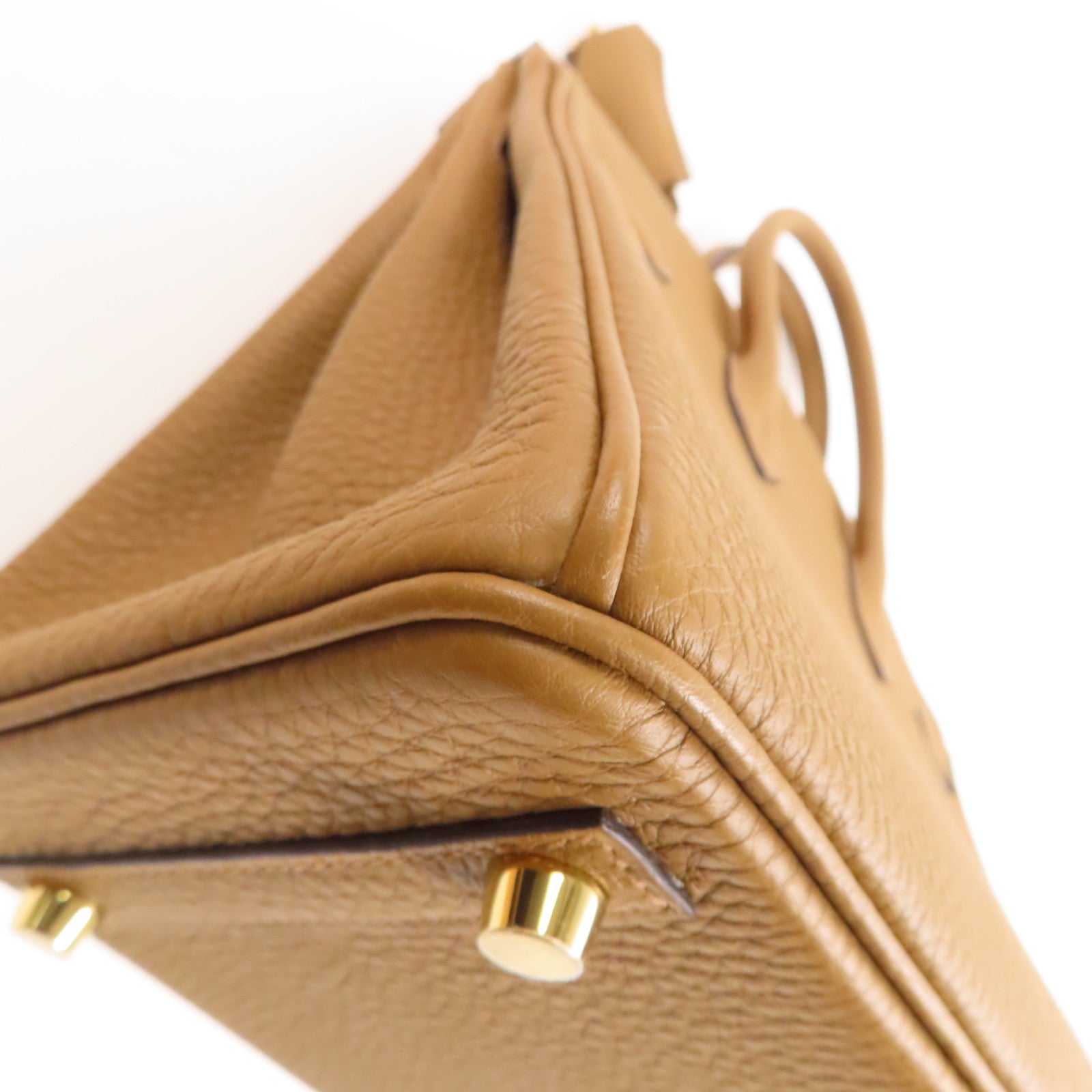 HERMES Togo皮革Birkin 25金扣手挽袋Alezan