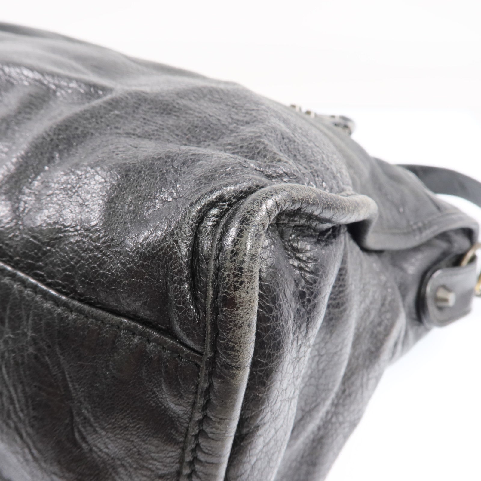 BALENCIAGA 羊皮皮革City金扣手挽肩背兩用袋