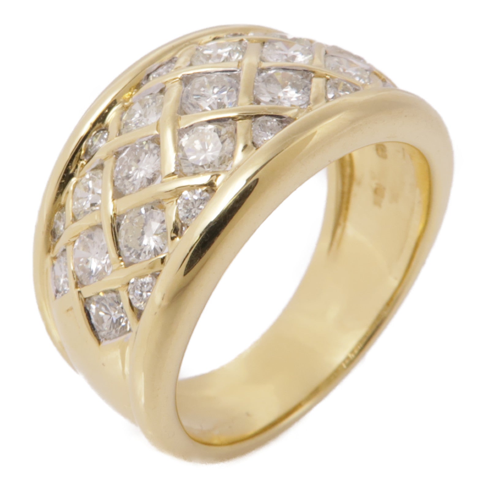 JEWELRY 【激減優惠】18K黃金Diamond Ring鑽石戒指US#6.75