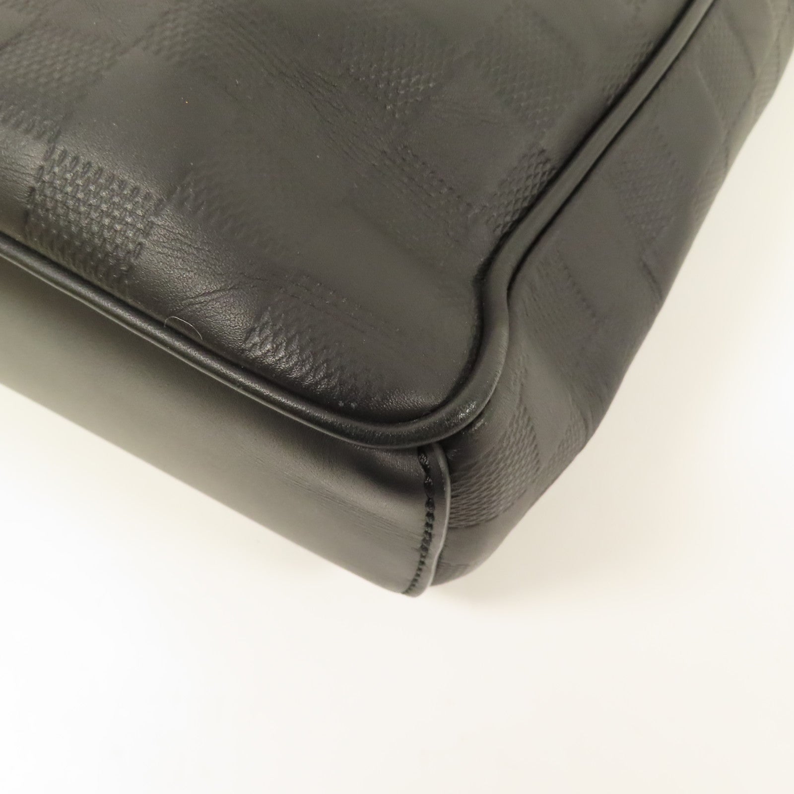LOUIS VUITTON Damier Amphini District MM銀扣肩背袋