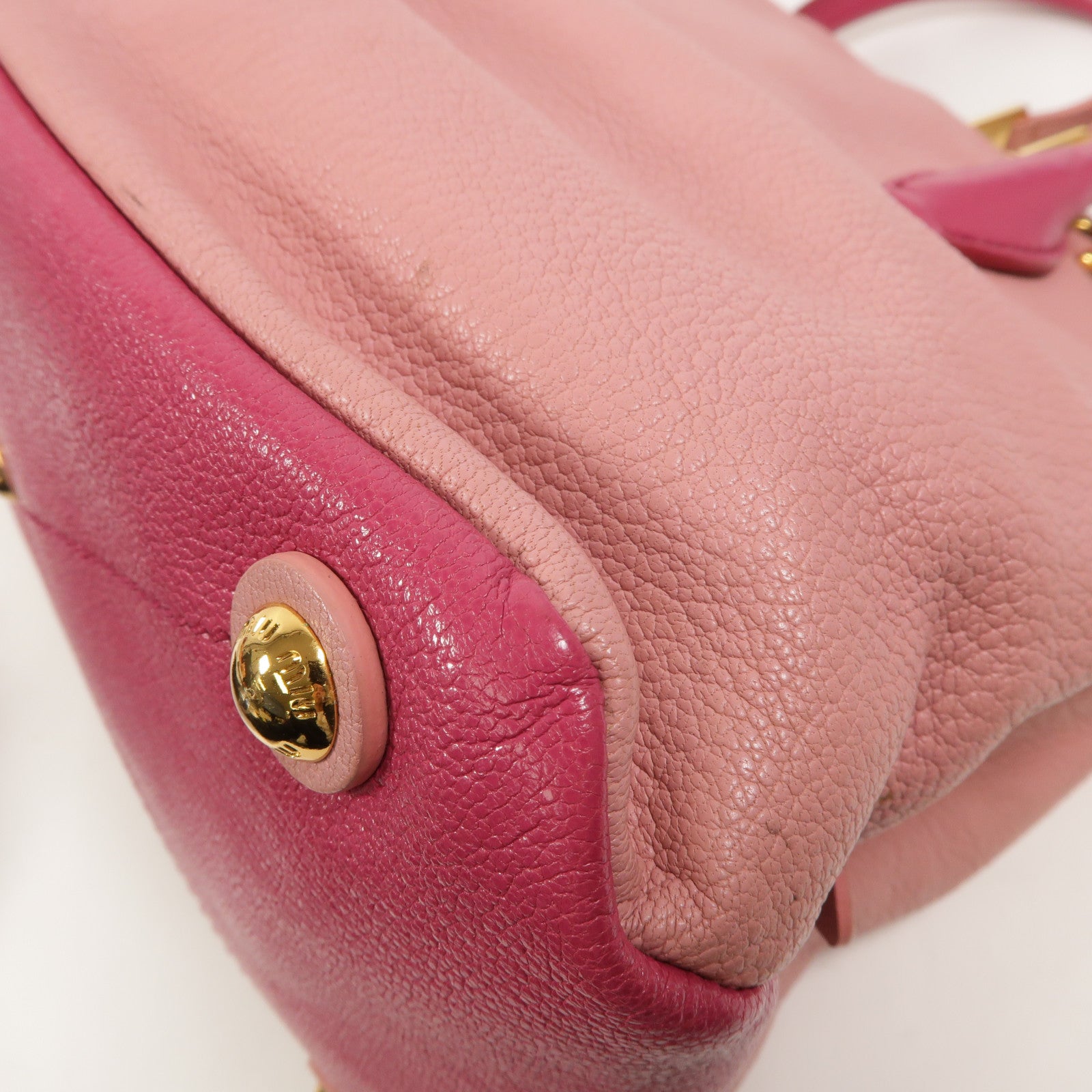 Miu Miu 牛皮皮革2 Way Shoulder手挽肩背兩用袋