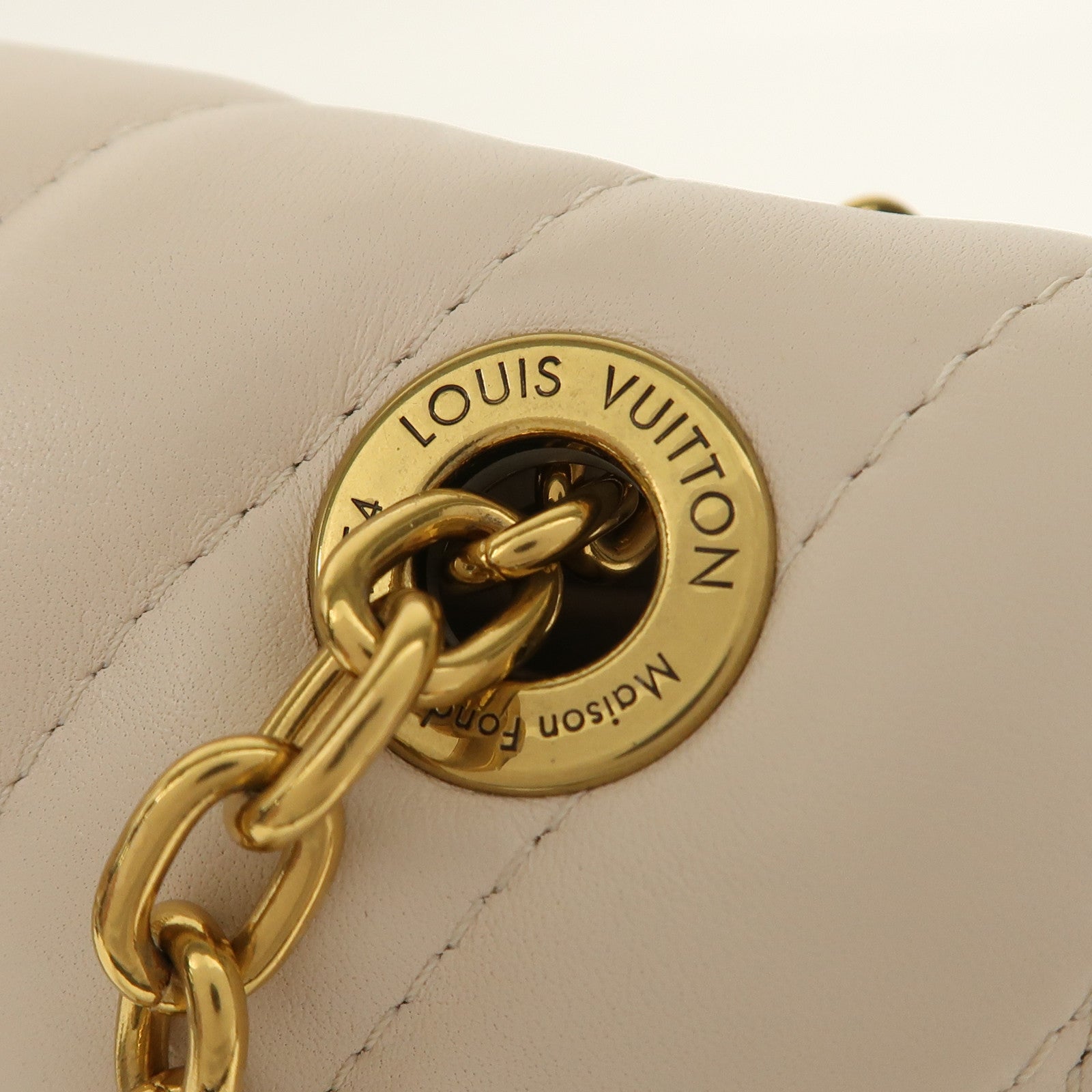 LOUIS VUITTON 牛皮皮革New Wave PM金扣肩背袋