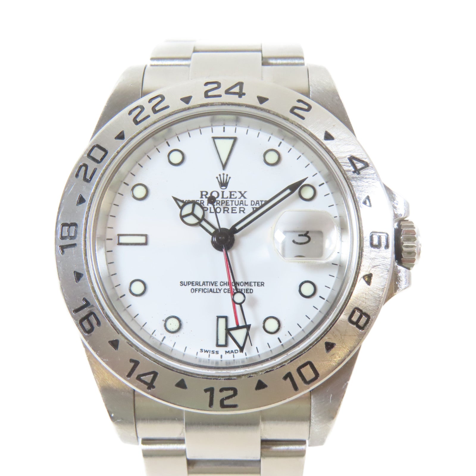 ROLEX Explorer II不鏽鋼手錶自動機芯白色