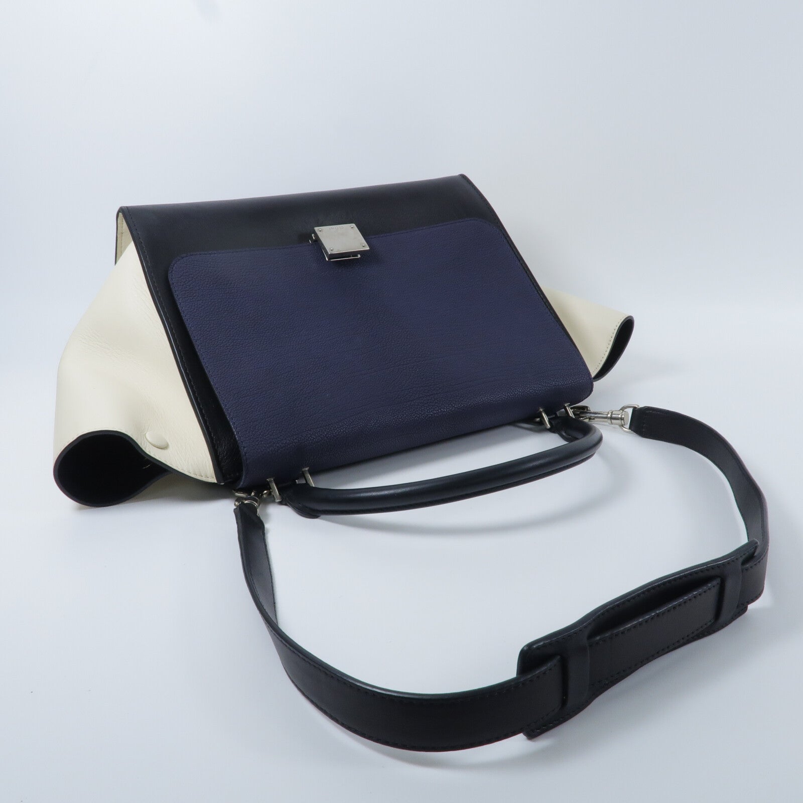 CELINE 牛皮皮革Trapeze Medium手挽肩背兩用袋
