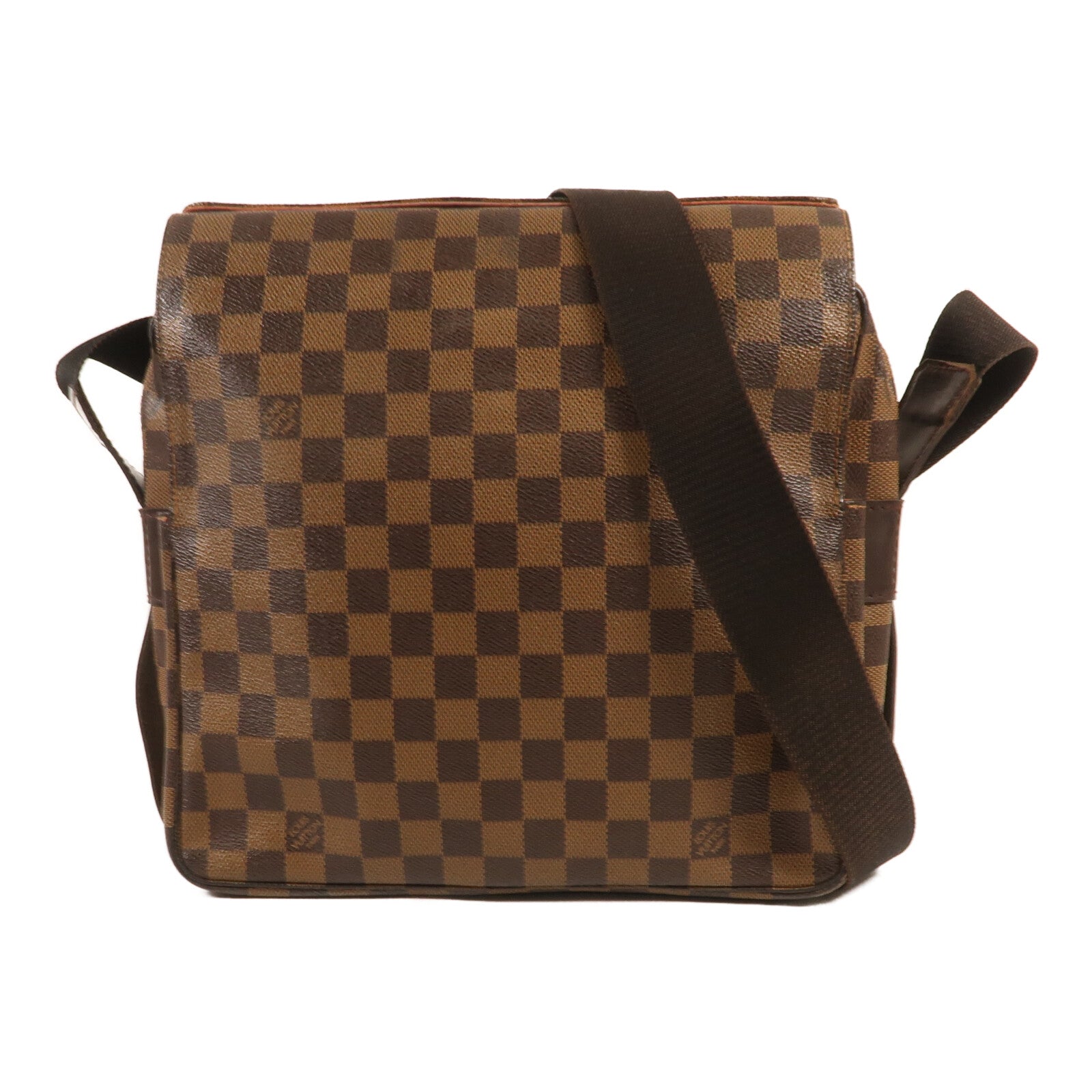 LOUIS VUITTON Monogram Damier Naviglio金扣肩背袋