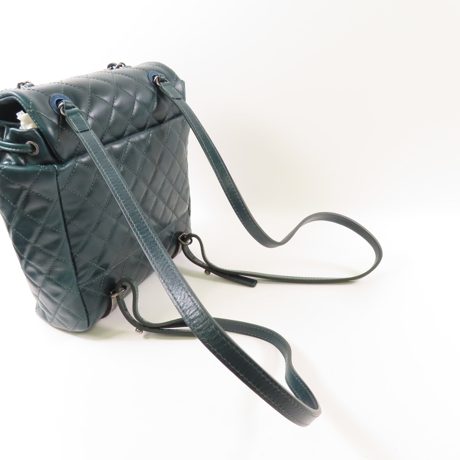CHANEL 【激減優惠】牛皮皮革Backpack銀扣背包