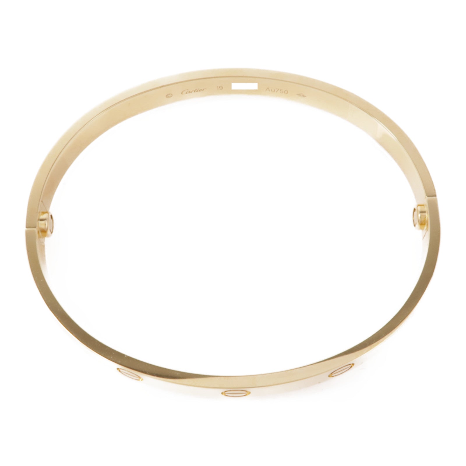 CARTIER 18K黃金Love Bracelet手鐲Cariter#19