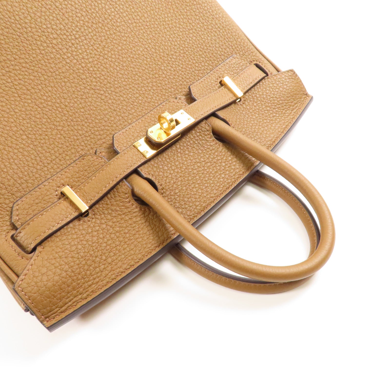 HERMES Togo皮革Birkin 25金扣手挽袋Alezan
