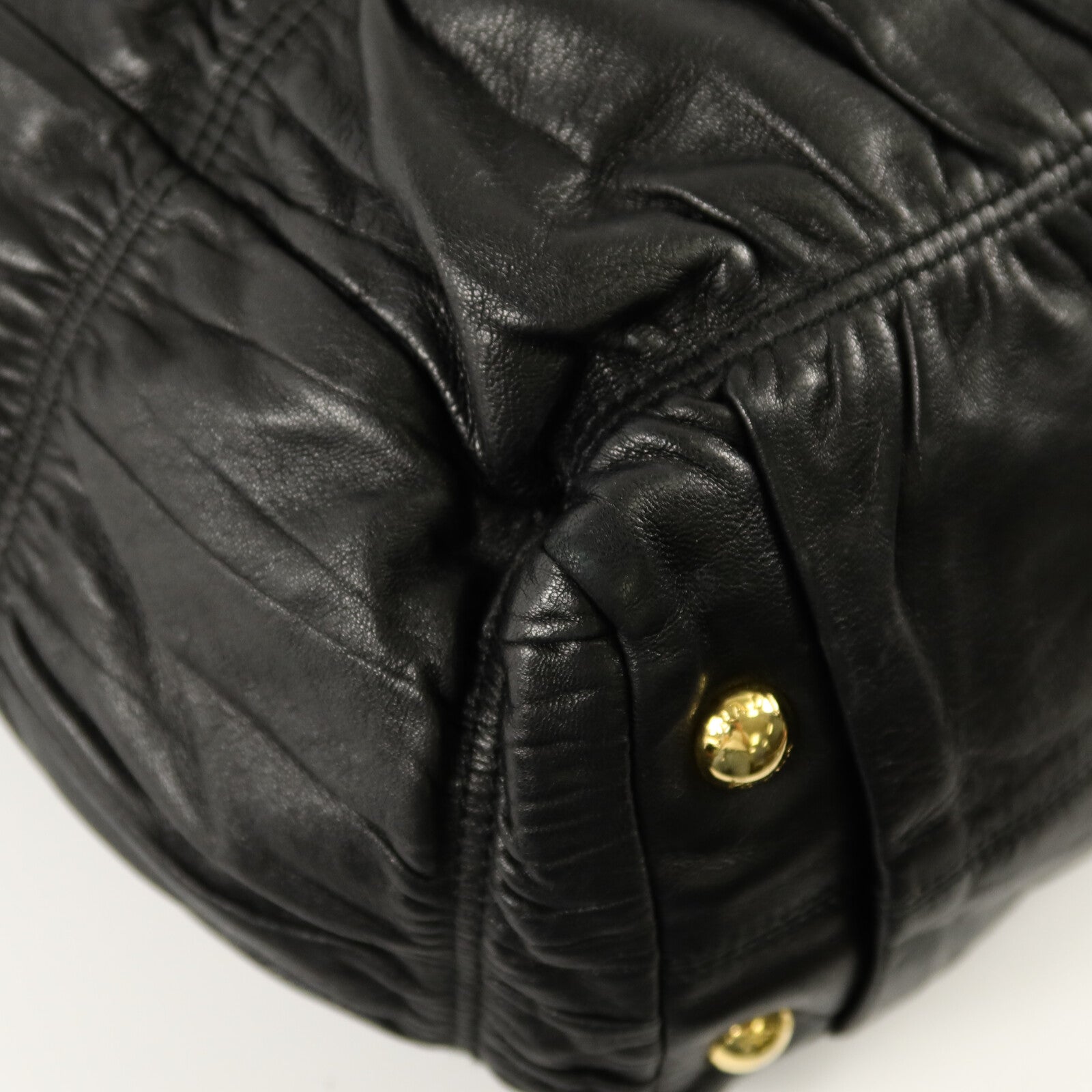 PRADA 羊皮皮革Gaufre Nappa Frame Bag手挽袋