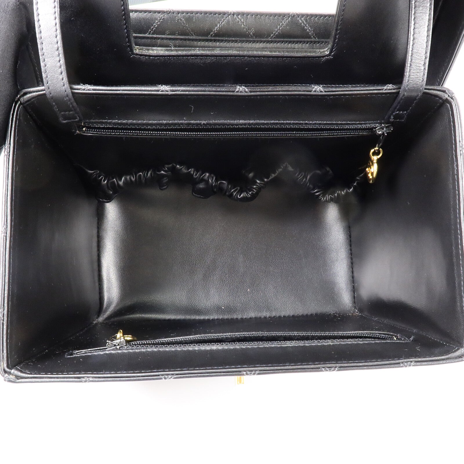 CHANEL 羊皮皮革Vintage Vanity Case手挽肩背兩用袋