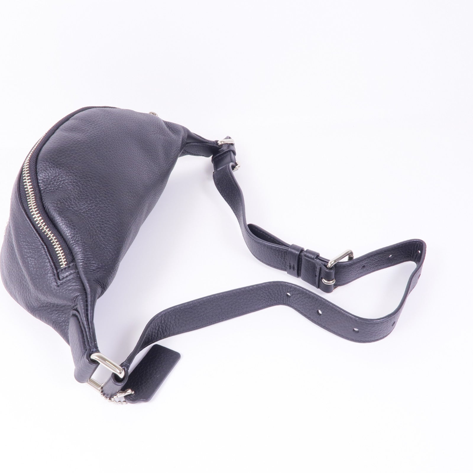 COACH 牛皮皮革Waist Bag銀扣腰包