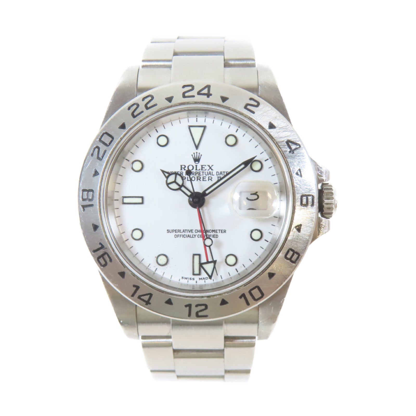 ROLEX Explorer II不鏽鋼手錶自動機芯白色