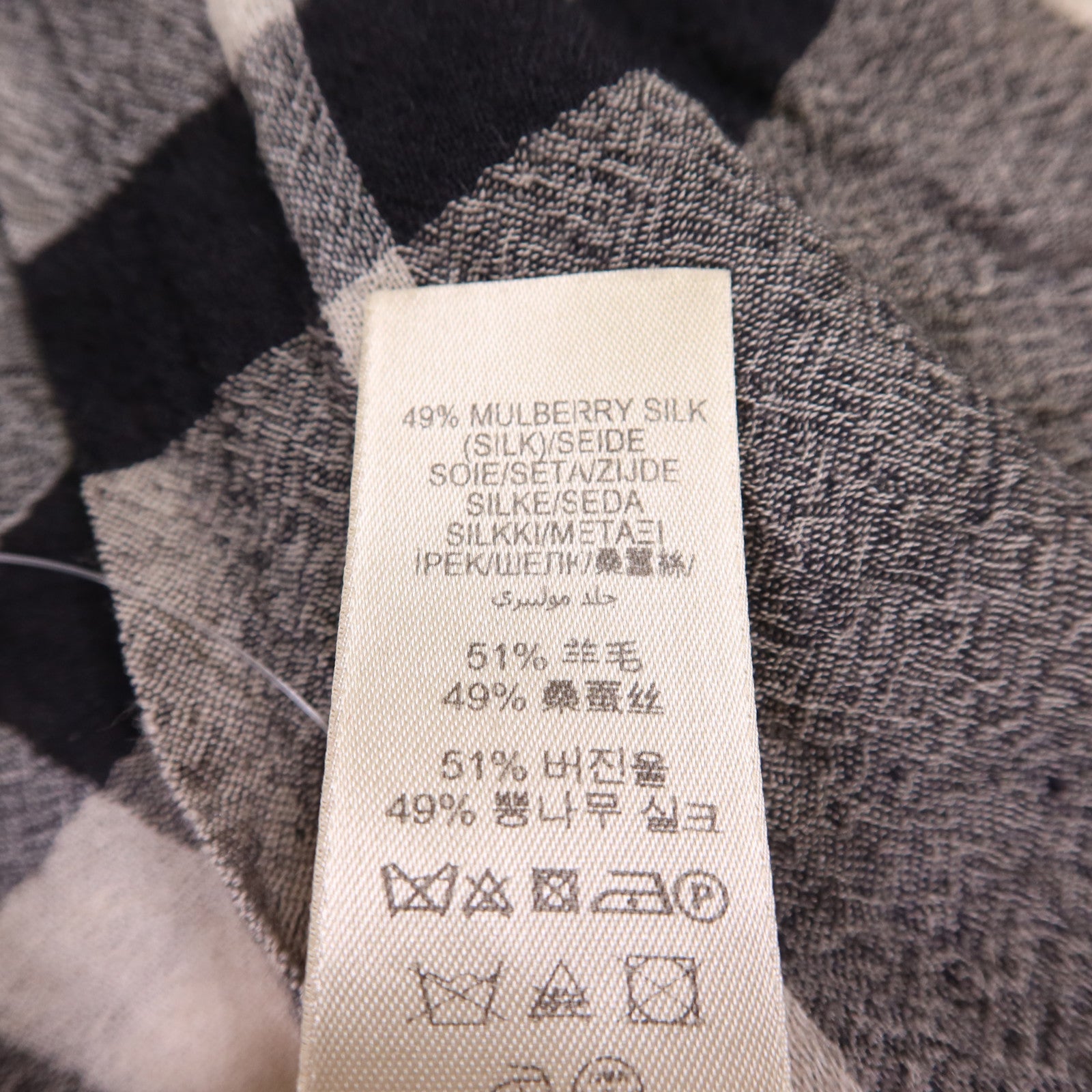 BURBERRY 羊毛/絲質Scarf絲巾
