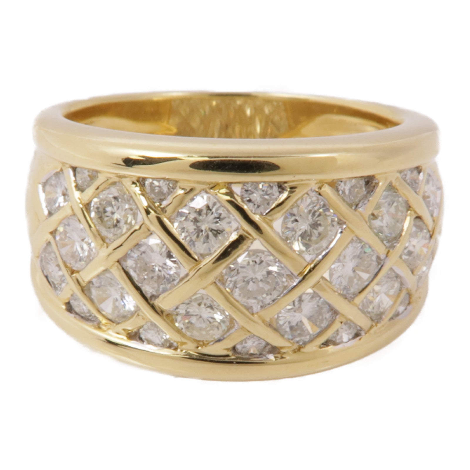 JEWELRY 【激減優惠】18K黃金Diamond Ring鑽石戒指US#6.75