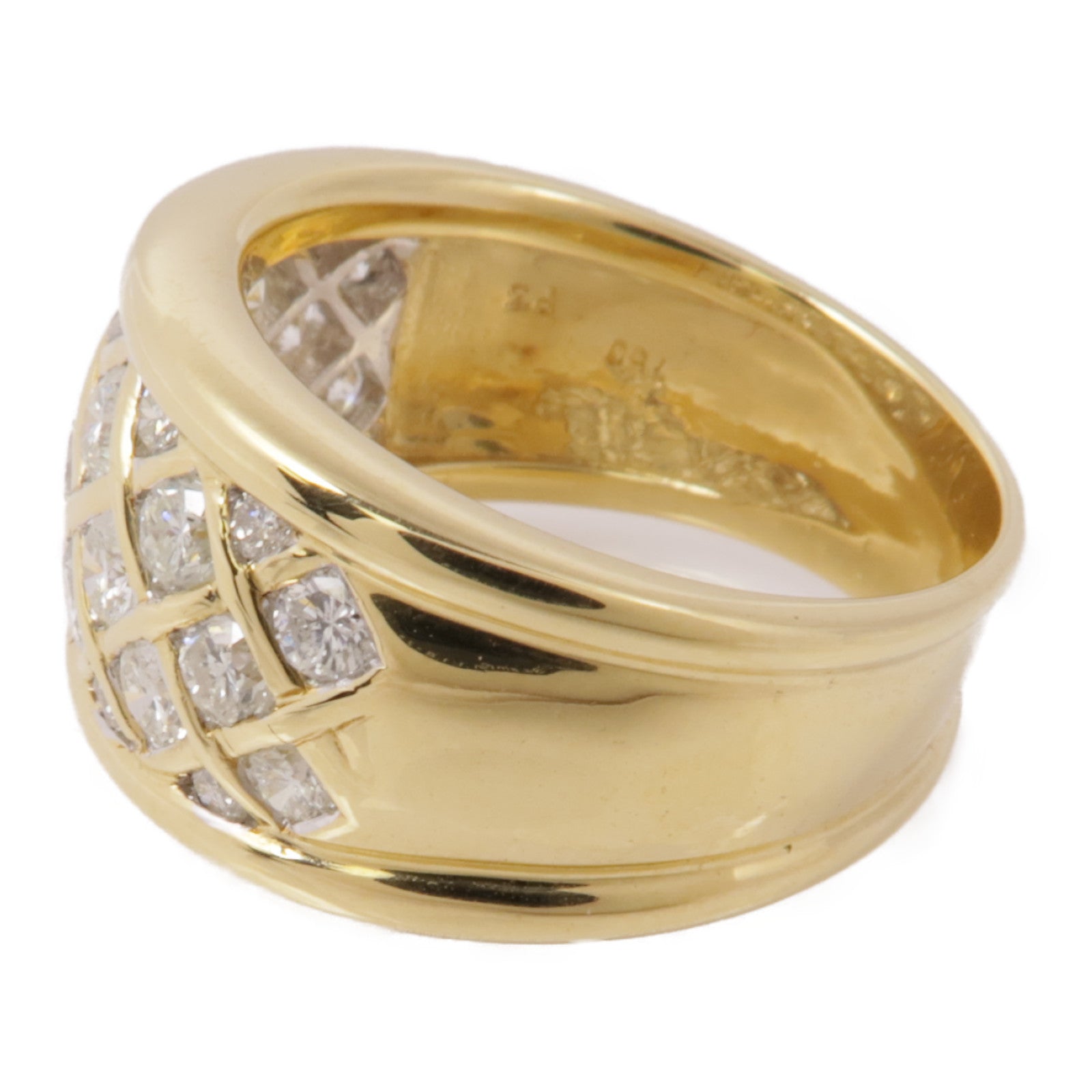 JEWELRY 【激減優惠】18K黃金Diamond Ring鑽石戒指US#6.75