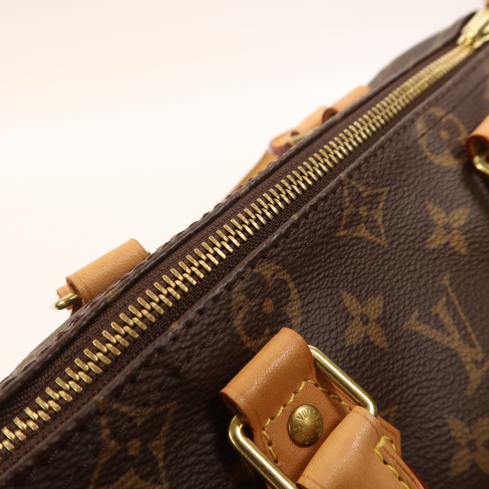 LOUIS VUITTON Monogram Speedy 25金扣手挽袋