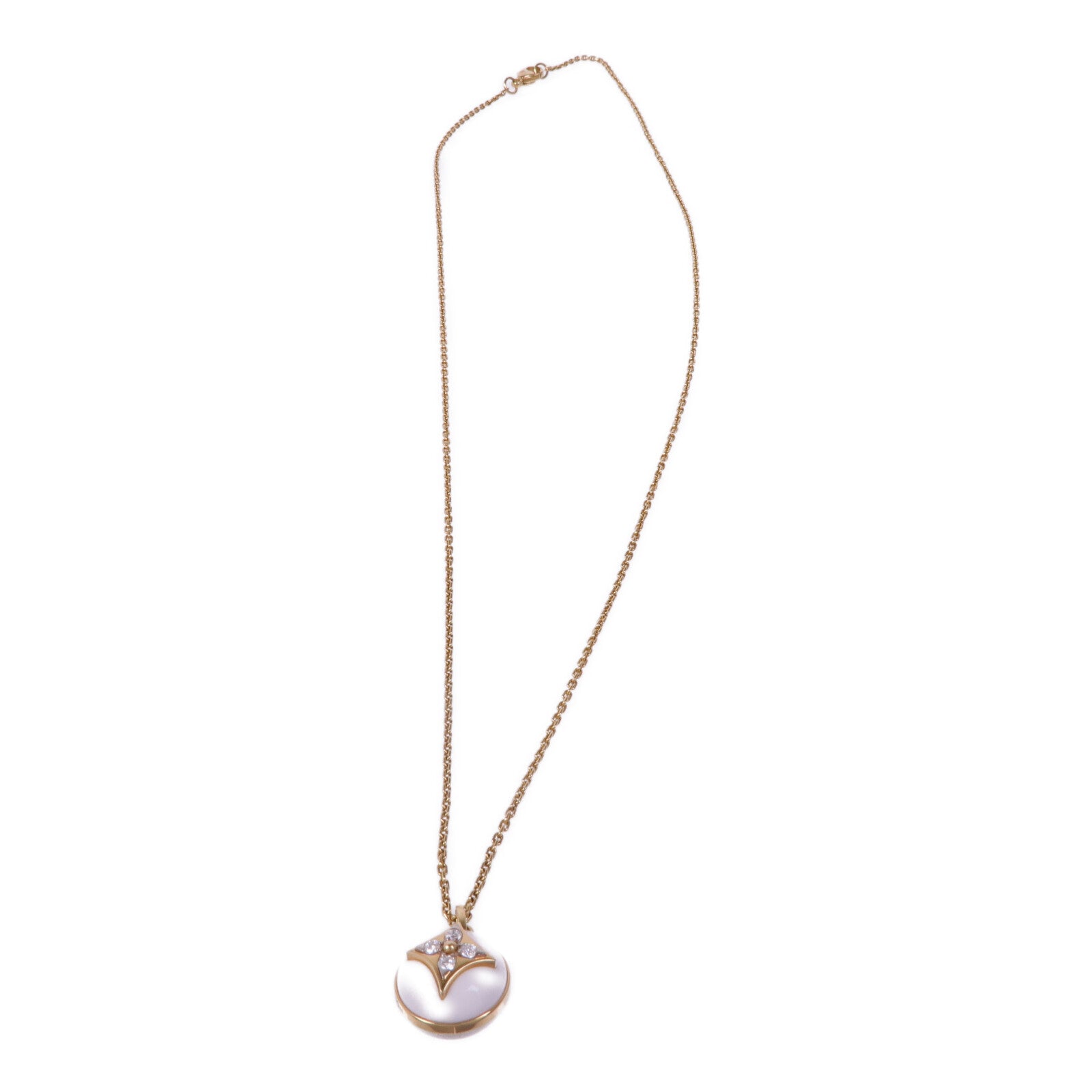 LOUIS VUITTON 18K黃金B Blossom Necklace鑽石項鍊