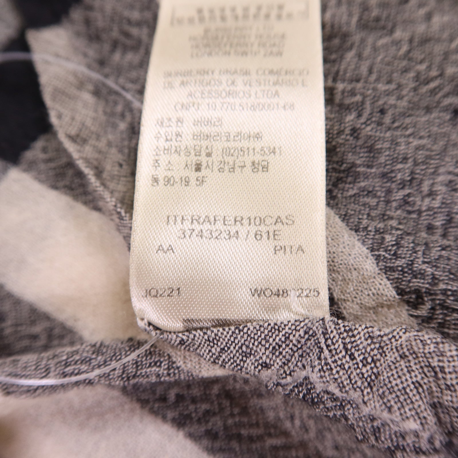 BURBERRY 羊毛/絲質Scarf絲巾