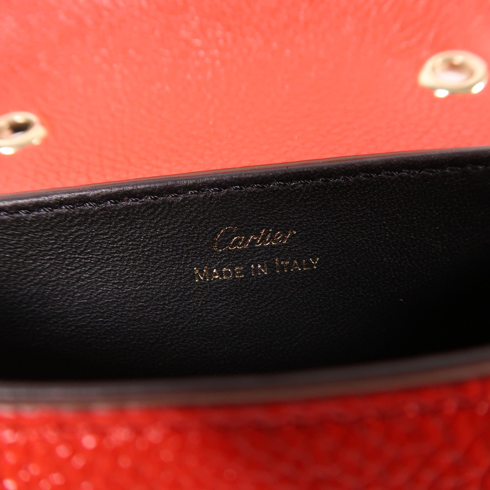 CARTIER 【激減優惠】牛皮皮革Shoulder Bag金扣肩背袋