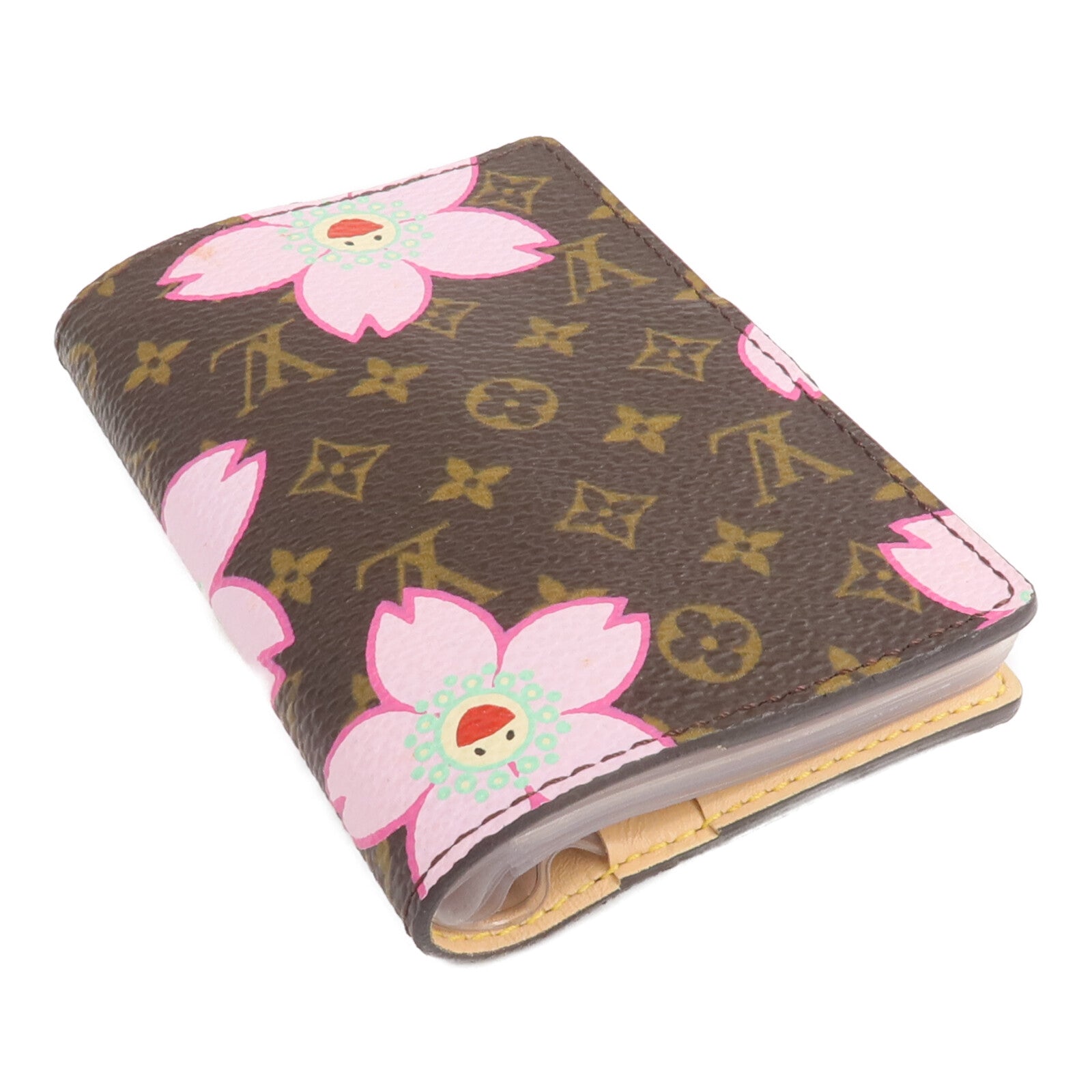 LOUIS VUITTON Monogram Takashi Murakami Cherry Blossom Mini Agenda金扣卡片套