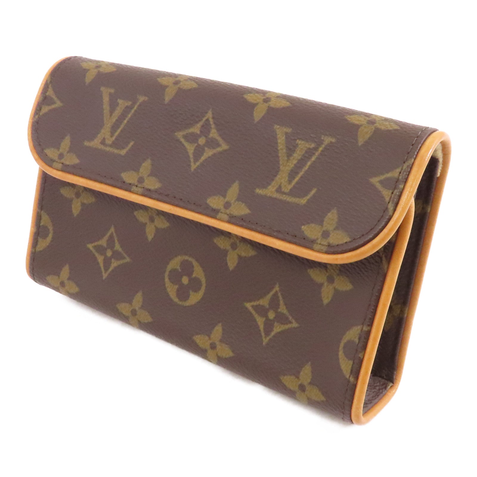 LOUIS VUITTON 【激減優惠】Monogram Pochette Florentine金扣腰包啡色