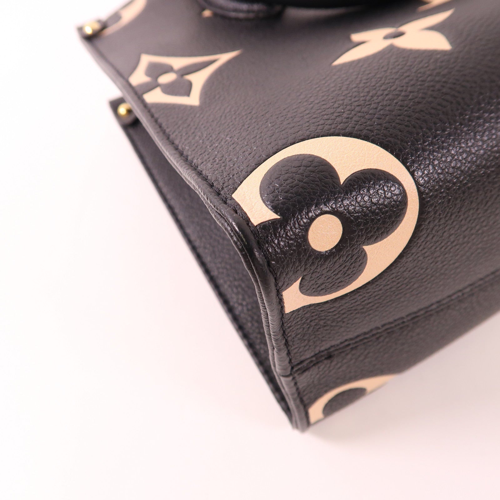 LOUIS VUITTON Monogram Empreinte On The Go PM金扣手挽肩背兩用袋