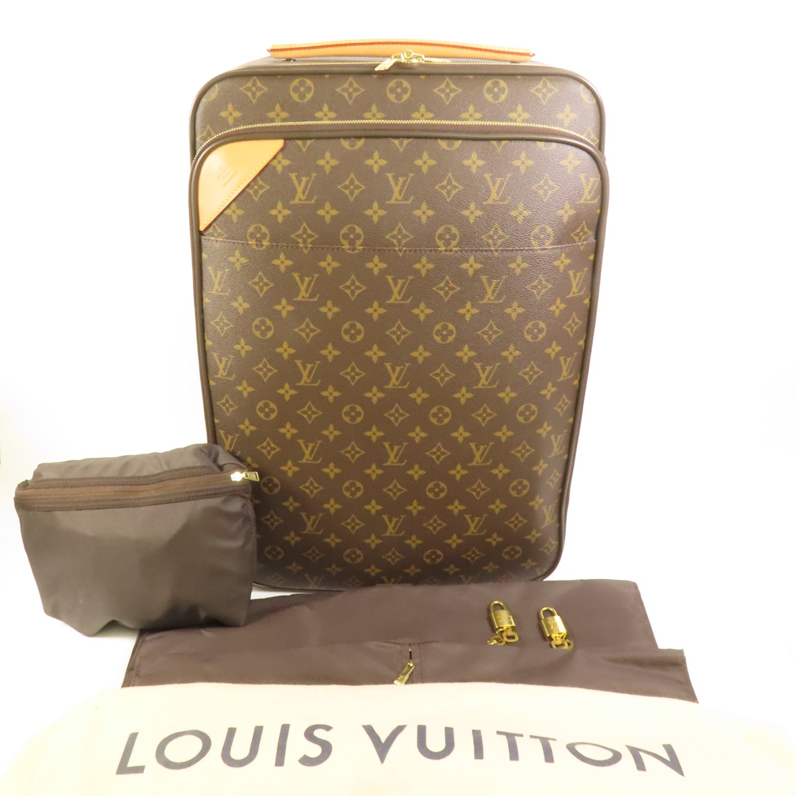 LOUIS VUITTON Monogram Pegase 55金扣行李箱