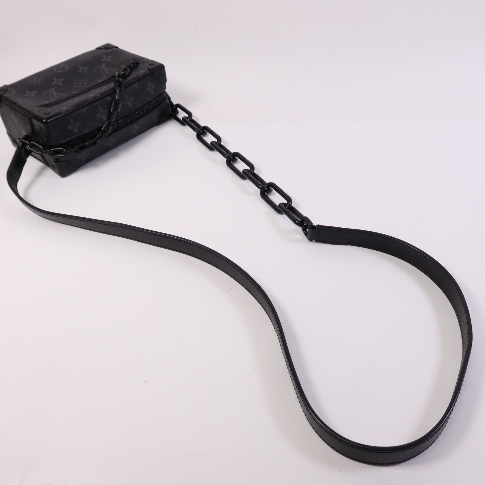 LOUIS VUITTON Monogram Eclipse Mini Soft Trunk肩背袋