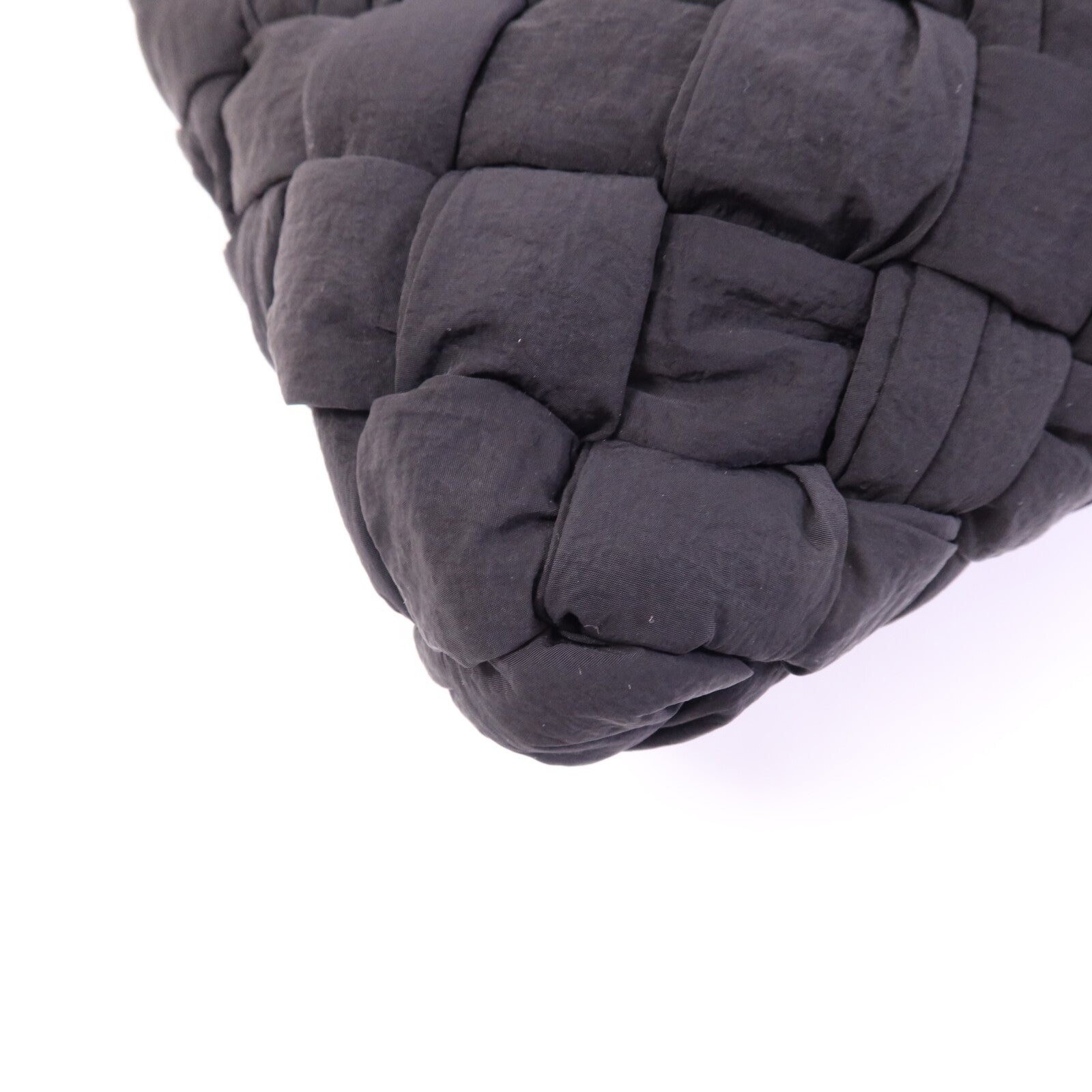 BOTTEGA VENETA 聚酯纖維Small Rumple Messenger銀扣肩背袋