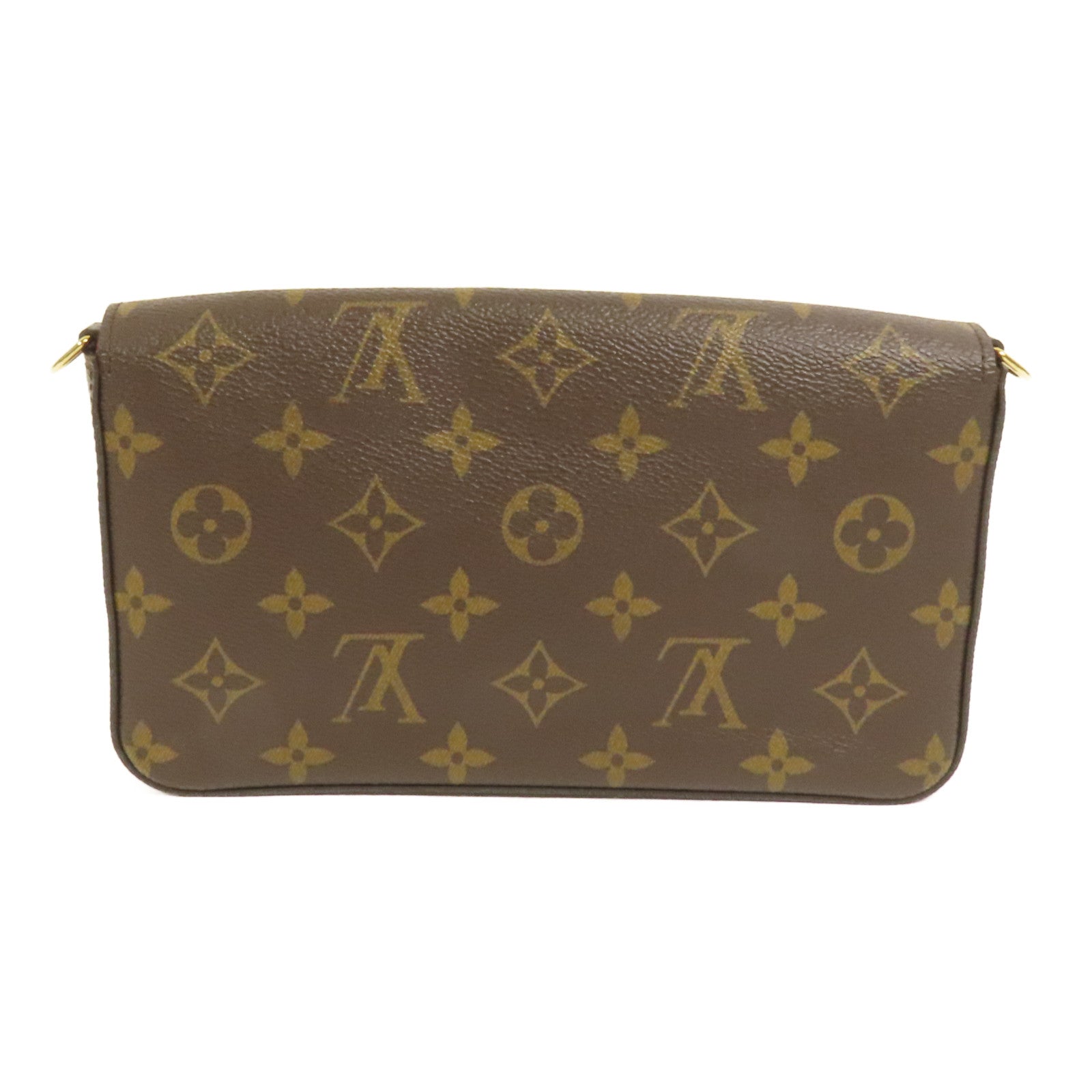 LOUIS VUITTON Monogram Pochette Felicie金扣鏈帶肩背袋