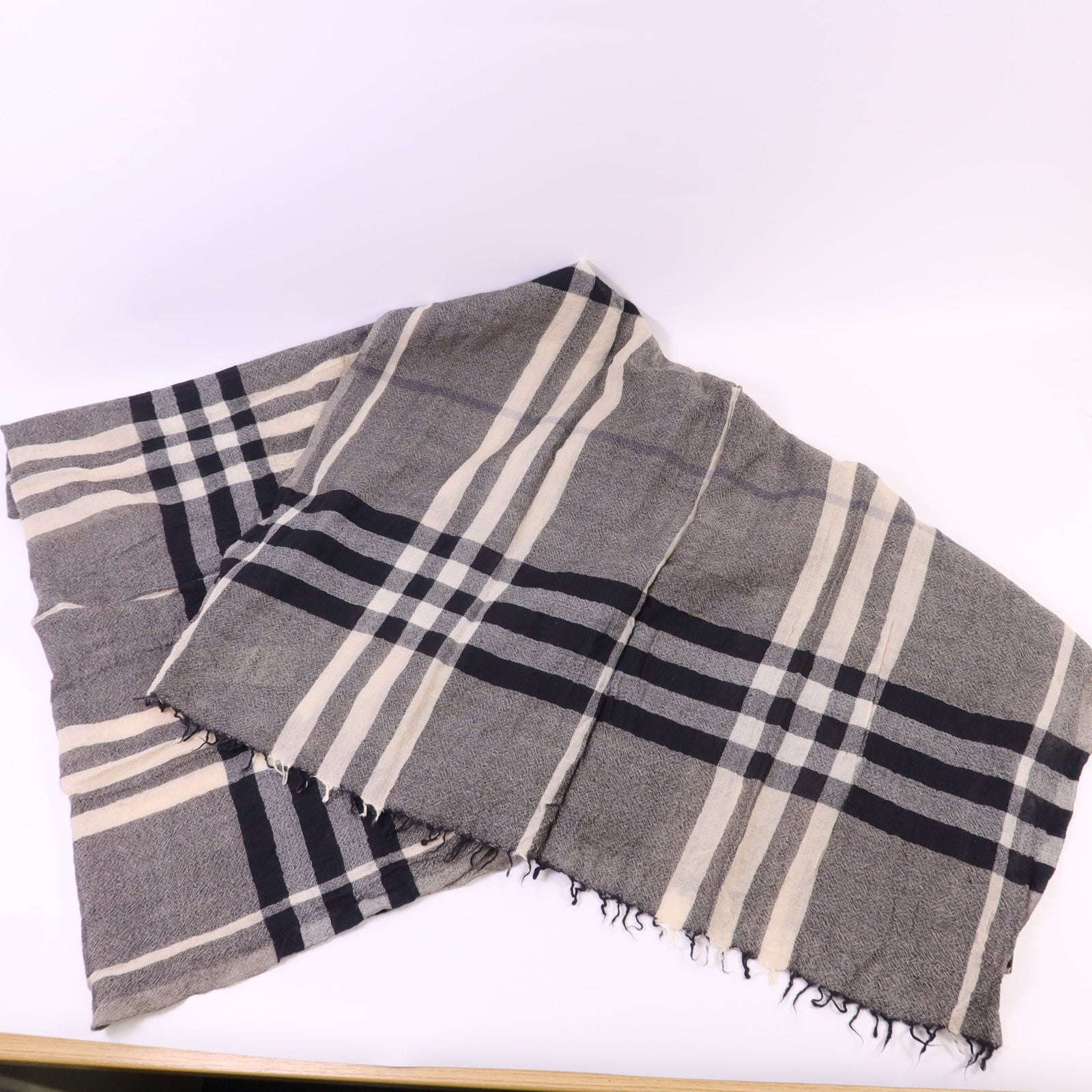 BURBERRY 羊毛/絲質Scarf絲巾