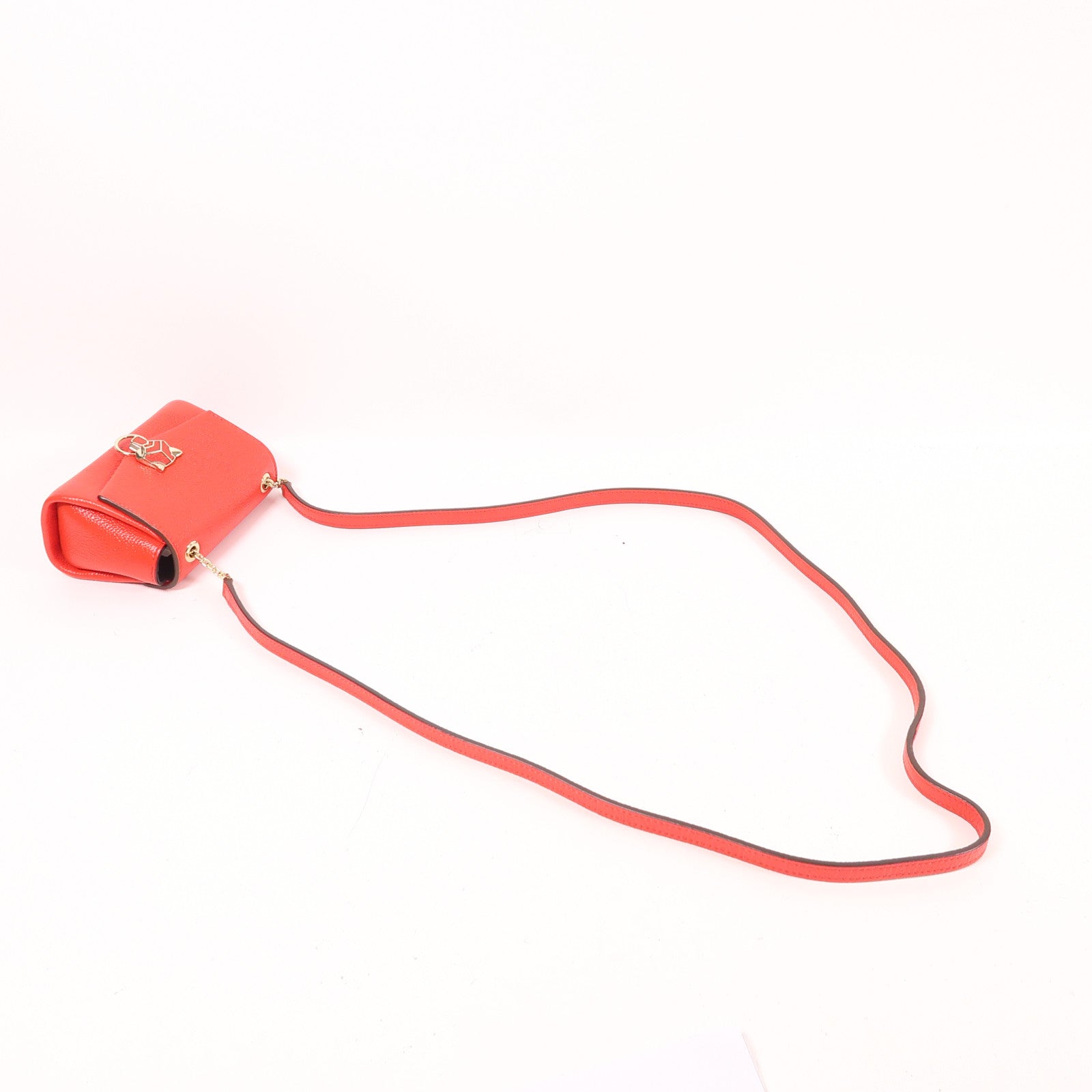 CARTIER 【激減優惠】牛皮皮革Shoulder Bag金扣肩背袋