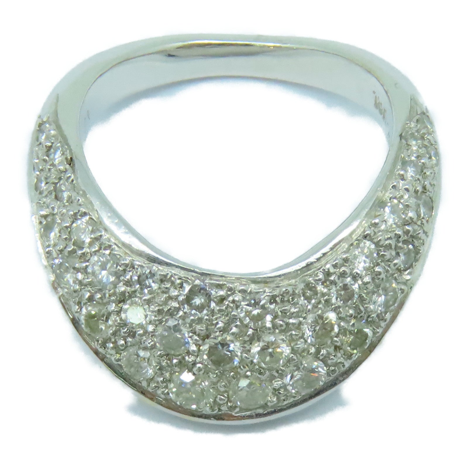 JEWELRY 【激減優惠】18K白金Diamond Ring 6.8g鑽石戒指US#5
