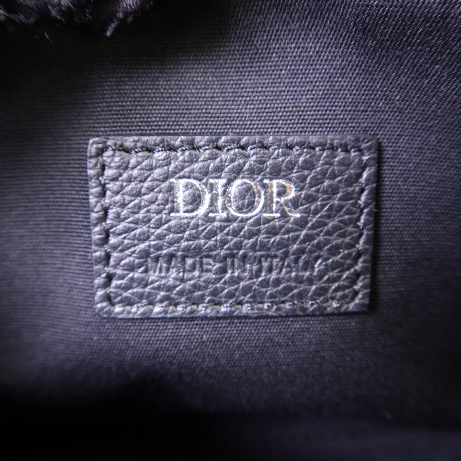 Dior 帆布Mini Dior Oblique Shoulder Bag銀扣肩背袋