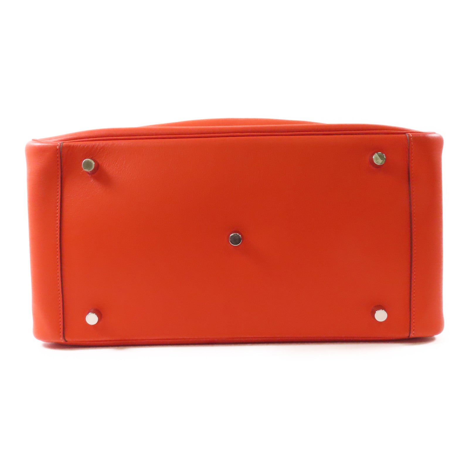HERMES Swift皮革Lindy 34銀扣手挽肩背兩用袋S5 Rouge Tomate