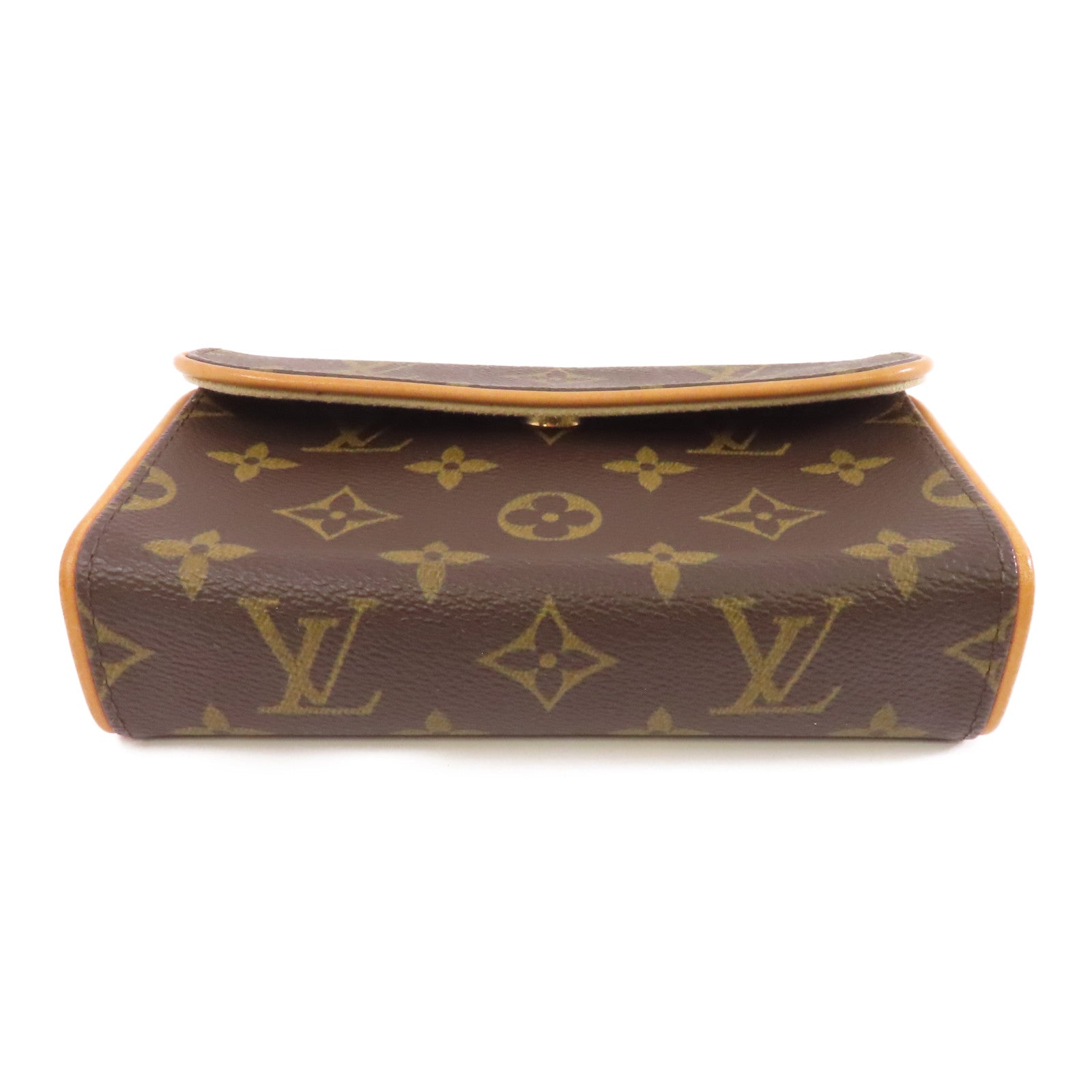 LOUIS VUITTON 【激減優惠】Monogram Pochette Florentine金扣腰包啡色