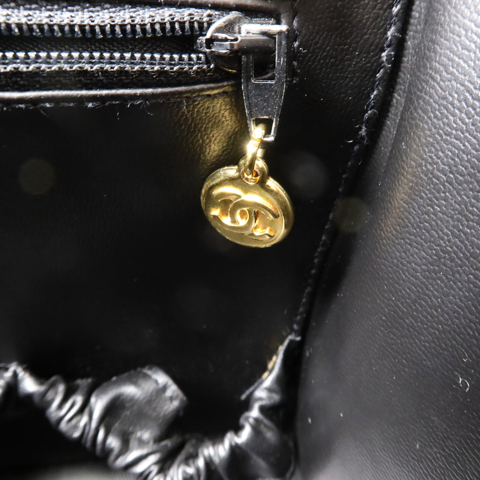 CHANEL 羊皮皮革Vintage Vanity Case手挽肩背兩用袋