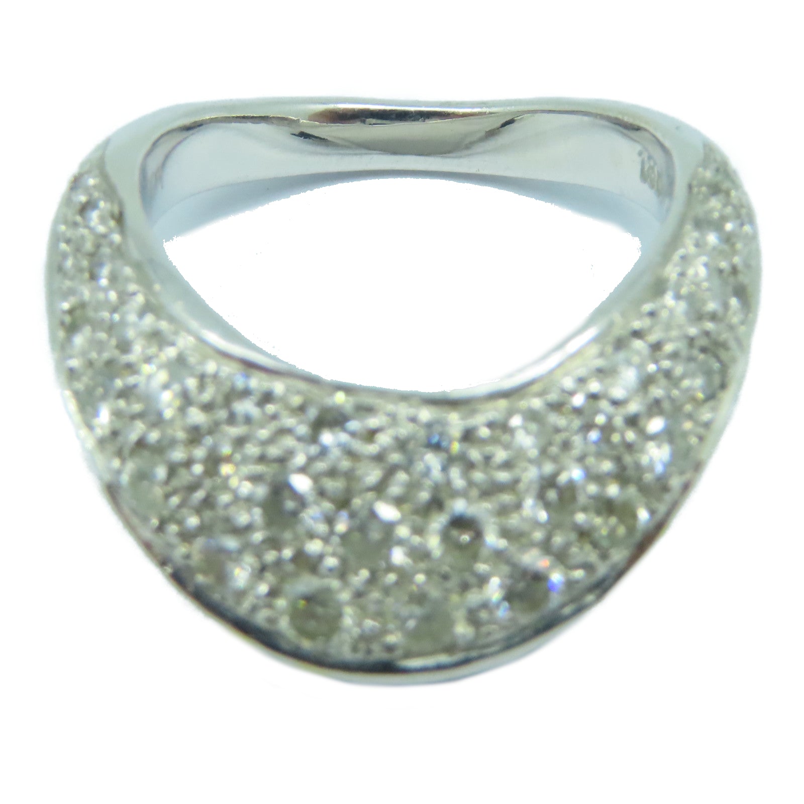 JEWELRY 【激減優惠】18K白金Diamond Ring 6.8g鑽石戒指US#5