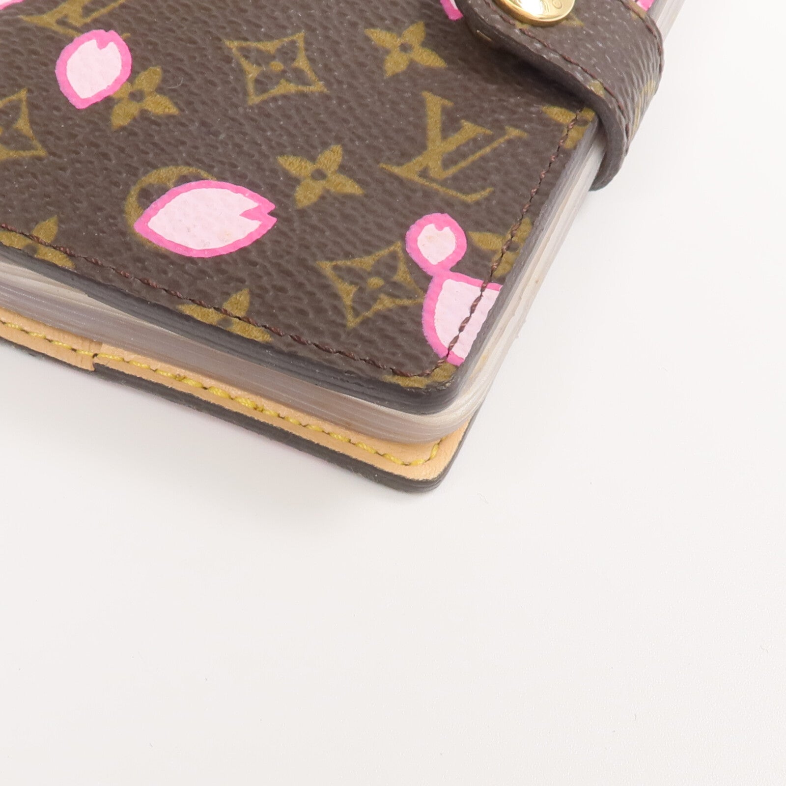 LOUIS VUITTON Monogram Takashi Murakami Cherry Blossom Mini Agenda金扣卡片套