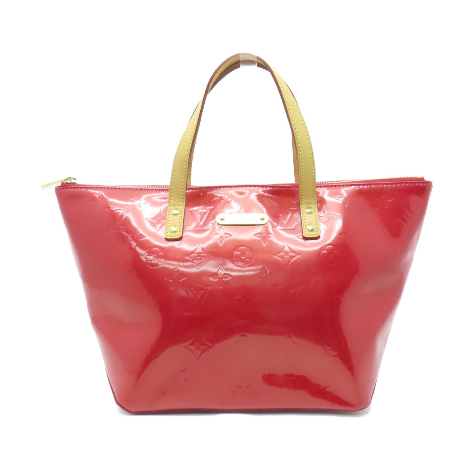 LOUIS VUITTON 【激減優惠】漆皮皮革Bellevue PM金扣手挽袋紅色