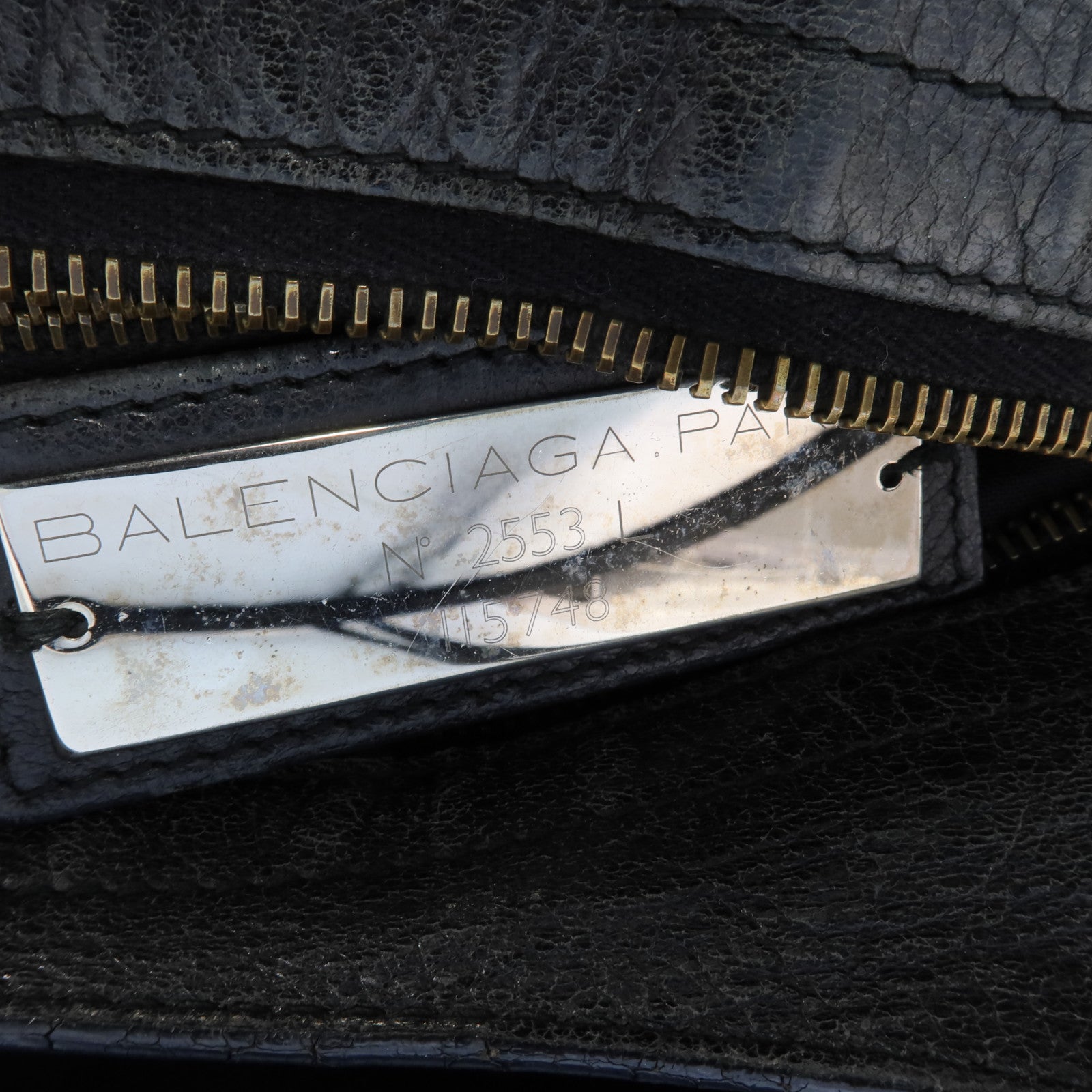 BALENCIAGA 羊皮皮革City金扣手挽肩背兩用袋